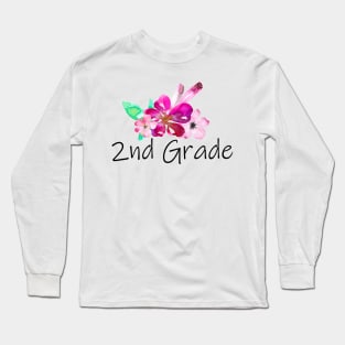 2nd grade design Long Sleeve T-Shirt